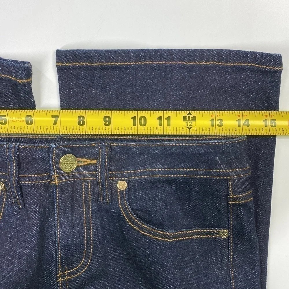 Tory Burch Classic Tory Jean Dark Wash Bootcut Size 25 (28x35)